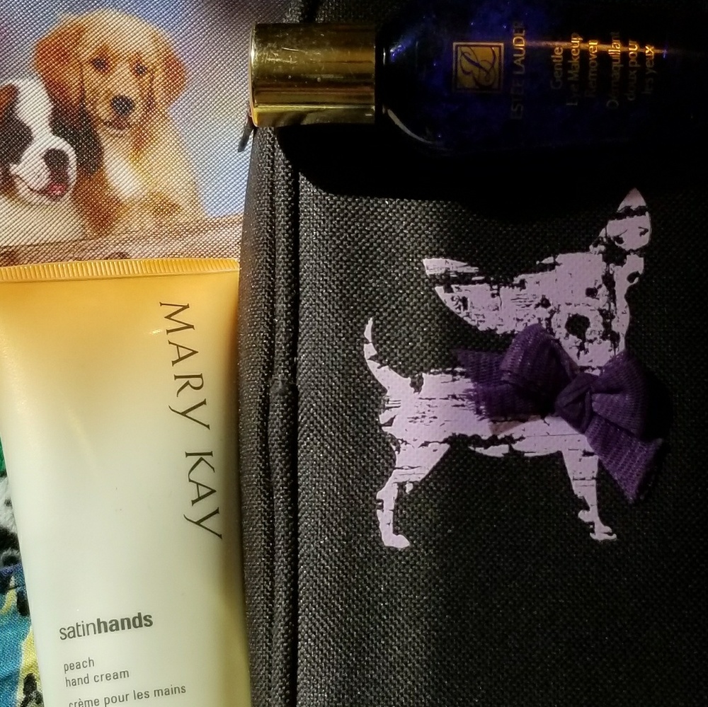 Cute New Make up bag and items.